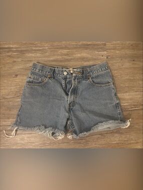 Levi's Medium Blue Denim Cutoff Shorts